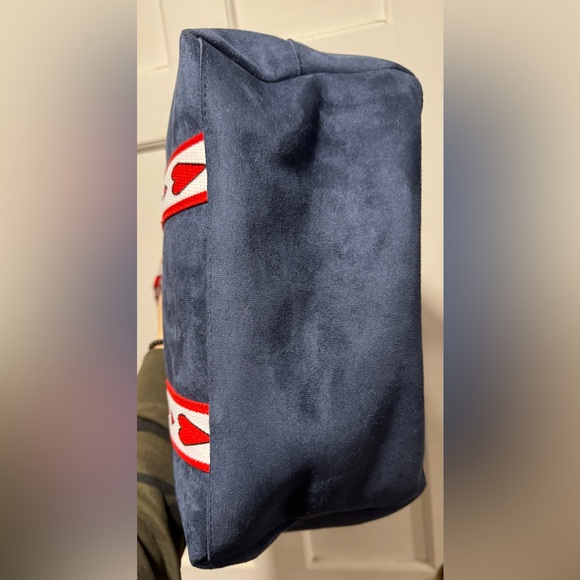 Brighton Navy and Red Heart Tote Bag - Picture 5 of 8